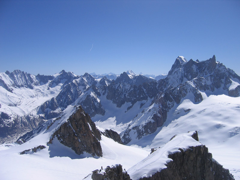 Traversée glaciaire de la Vallée Blanche (Mont Blanc)