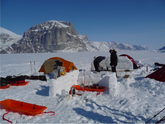 Camp de base en terre de Baffin